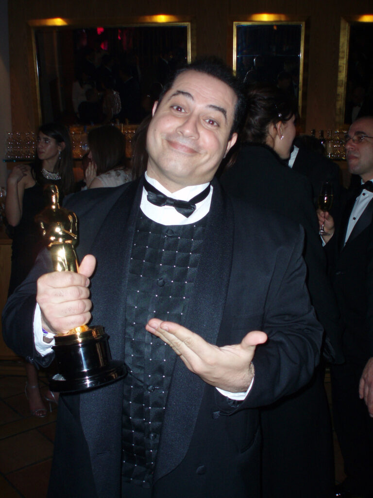 Joey Naber With His 2007 Oscar